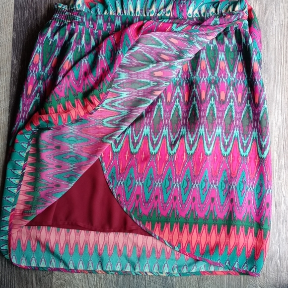 Charlie Jade Colorful Tulip Dress Sz L - Picture 9 of 12